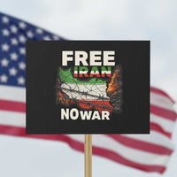Free Iran No War Protest Graphic Protest Sign Barbed Wire Freedom Human Rights Solidarity