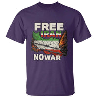Free Iran No War Protest Graphic T Shirt Barbed Wire Freedom Human Rights Solidarity