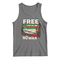 Free Iran No War Protest Graphic Tank Top Barbed Wire Freedom Human Rights Solidarity