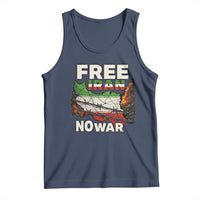 Free Iran No War Protest Graphic Tank Top Barbed Wire Freedom Human Rights Solidarity