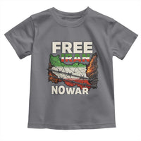 Free Iran No War Protest Graphic Toddler T Shirt Barbed Wire Freedom Human Rights Solidarity