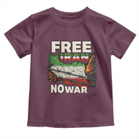 Free Iran No War Protest Graphic Toddler T Shirt Barbed Wire Freedom Human Rights Solidarity