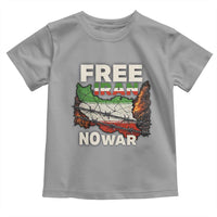 Free Iran No War Protest Graphic Toddler T Shirt Barbed Wire Freedom Human Rights Solidarity