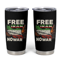 Free Iran No War Protest Graphic Tumbler Cup Barbed Wire Freedom Human Rights Solidarity