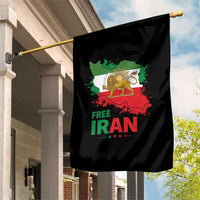 Free Iran Lion And Sun Map Graphic Garden Flag Persian Heritage Freedom Support