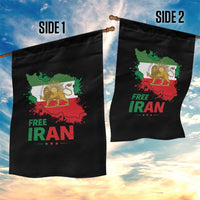 Free Iran Lion And Sun Map Graphic Garden Flag Persian Heritage Freedom Support