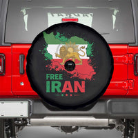 Free Iran Lion And Sun Map Graphic Spare Tire Cover Persian Heritage Freedom Support