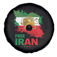 Free Iran Lion And Sun Map Graphic Spare Tire Cover Persian Heritage Freedom Support