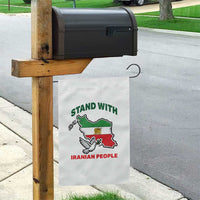 Stand With Iranian People Peace Dove Garden Flag Iran Map Flag Freedom Human Rights Support