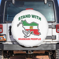 Stand With Iranian People Peace Dove Spare Tire Cover Iran Map Flag Freedom Human Rights Support
