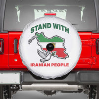 Stand With Iranian People Peace Dove Spare Tire Cover Iran Map Flag Freedom Human Rights Support