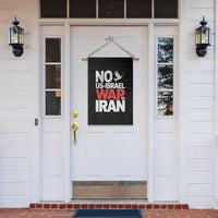 No US Israel War On Iran Garden Flag Anti War Peace Dove