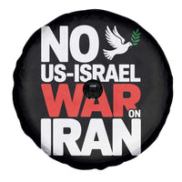 No US Israel War On Iran Spare Tire Cover Anti War Peace Dove