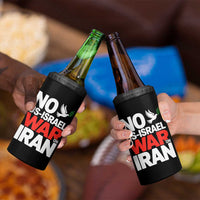 No US Israel War On Iran 4 in 1 Can Cooler Tumbler Anti War Peace Dove