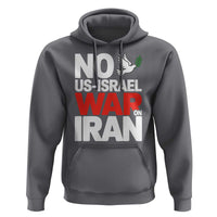 No US Israel War On Iran Hoodie Anti War Peace Dove