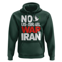 No US Israel War On Iran Hoodie Anti War Peace Dove