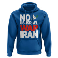 No US Israel War On Iran Hoodie Anti War Peace Dove
