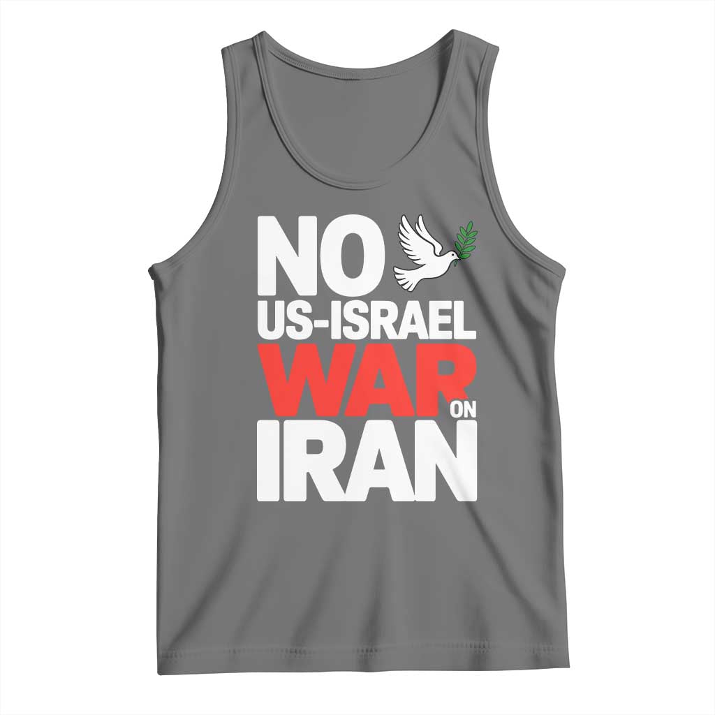 No US Israel War On Iran Tank Top Anti War Peace Dove