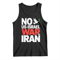 No US Israel War On Iran Tank Top Anti War Peace Dove