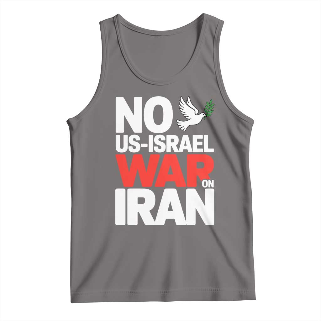 No US Israel War On Iran Tank Top Anti War Peace Dove