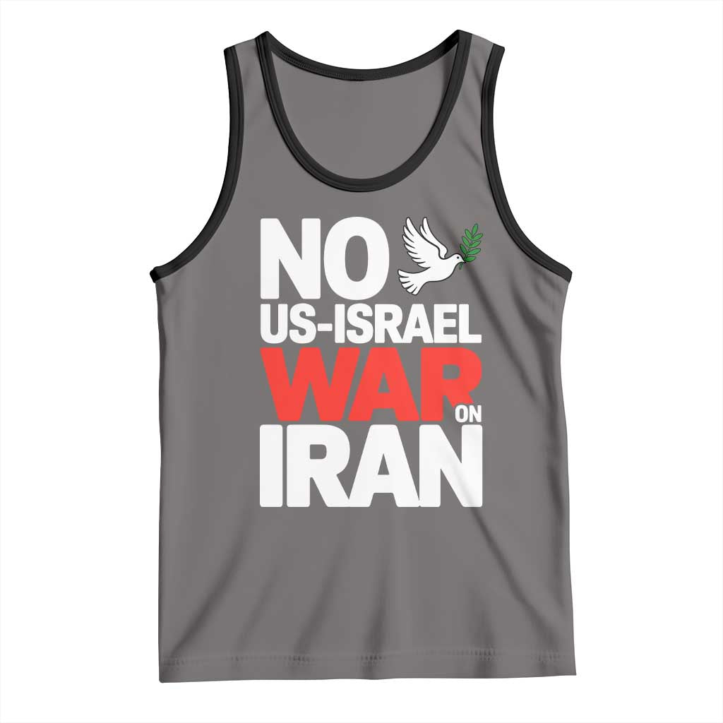 No US Israel War On Iran Tank Top Anti War Peace Dove