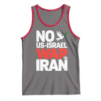 No US Israel War On Iran Tank Top Anti War Peace Dove