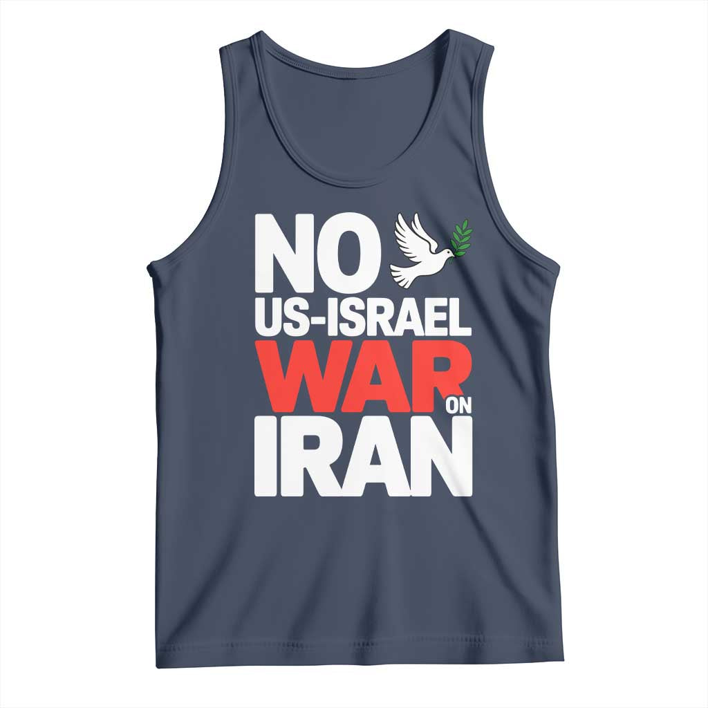 No US Israel War On Iran Tank Top Anti War Peace Dove