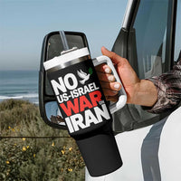 No US Israel War On Iran Tumbler With Handle Anti War Peace Dove