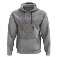 No War On Iran Colorful Peace Graphic Hoodie Retro Anti War Protest