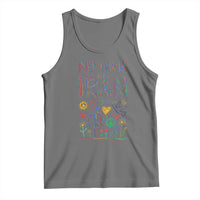 No War On Iran Colorful Peace Graphic Tank Top Retro Anti War Protest