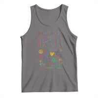 No War On Iran Colorful Peace Graphic Tank Top Retro Anti War Protest