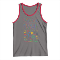 No War On Iran Colorful Peace Graphic Tank Top Retro Anti War Protest