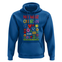 No War On Iran Colorful Peace Protest Hoodie Anti War Activist Statement