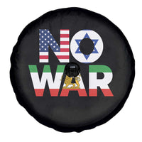 No War USA Israel Iran Flags Spare Tire Cover Anti War Protest Political Statement