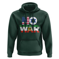 No War USA Israel Iran Flags Hoodie Anti War Protest Political Statement