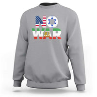 No War USA Israel Iran Flags Sweatshirt Anti War Protest Political Statement