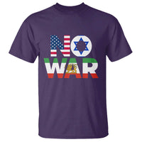 No War USA Israel Iran Flags T Shirt Anti War Protest Political Statement