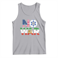 No War USA Israel Iran Flags Tank Top Anti War Protest Political Statement