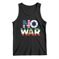 No War USA Israel Iran Flags Tank Top Anti War Protest Political Statement
