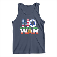 No War USA Israel Iran Flags Tank Top Anti War Protest Political Statement