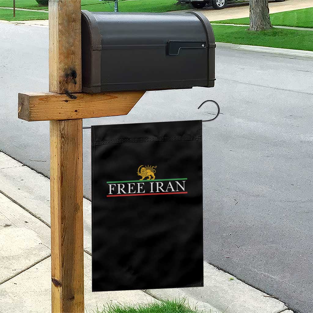 Free Iran Lion And Sun Graphic Garden Flag Iranian Freedom Supporters
