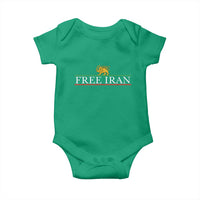 Free Iran Lion And Sun Graphic Baby Onesie Iranian Freedom Supporters