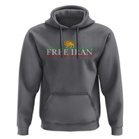 Free Iran Lion And Sun Graphic Hoodie Iranian Freedom Supporters