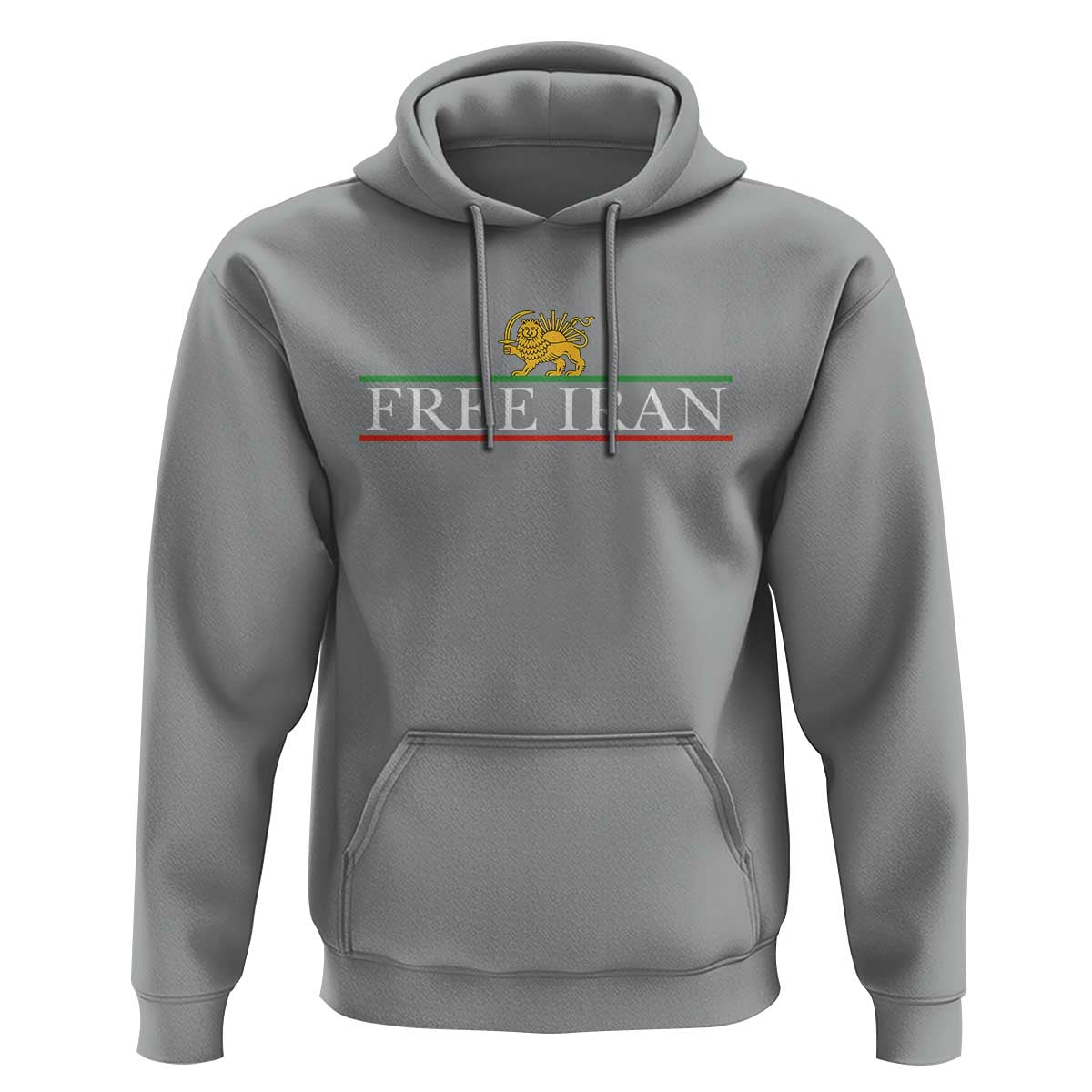 Free Iran Lion And Sun Graphic Hoodie Iranian Freedom Supporters