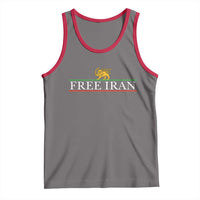 Free Iran Lion And Sun Graphic Tank Top Iranian Freedom Supporters