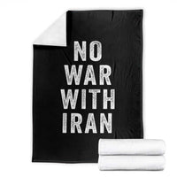 No War With Iran Throw Blanket Anti War Peace Protest Iranian People