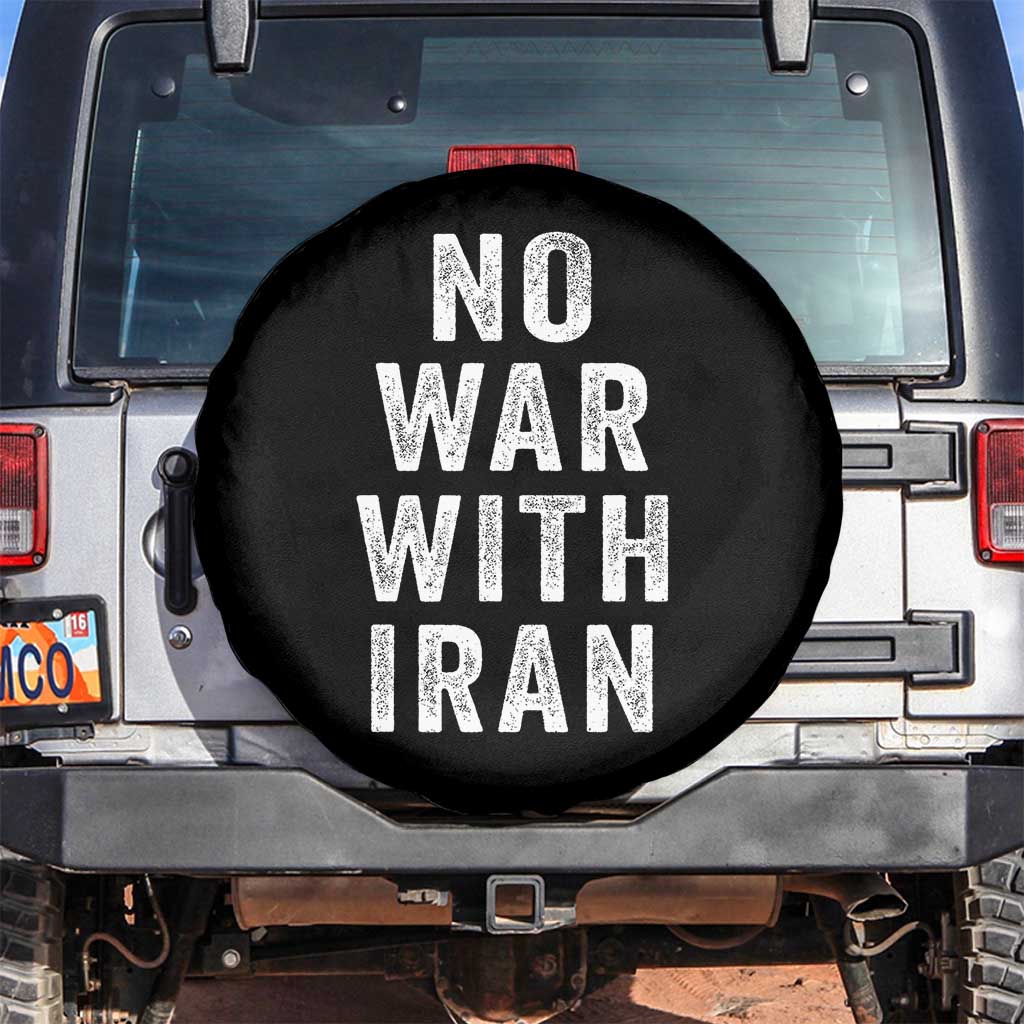 No War With Iran Spare Tire Cover Anti War Peace Protest Iranian People