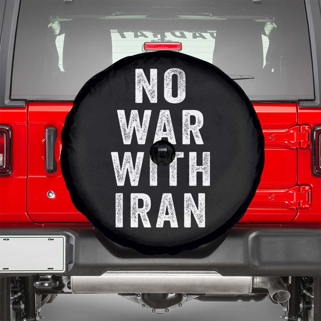 No War With Iran Spare Tire Cover Anti War Peace Protest Iranian People