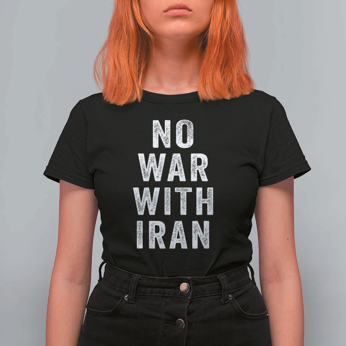 No War With Iran T Shirt For Women Anti War Peace Protest Iranian People
