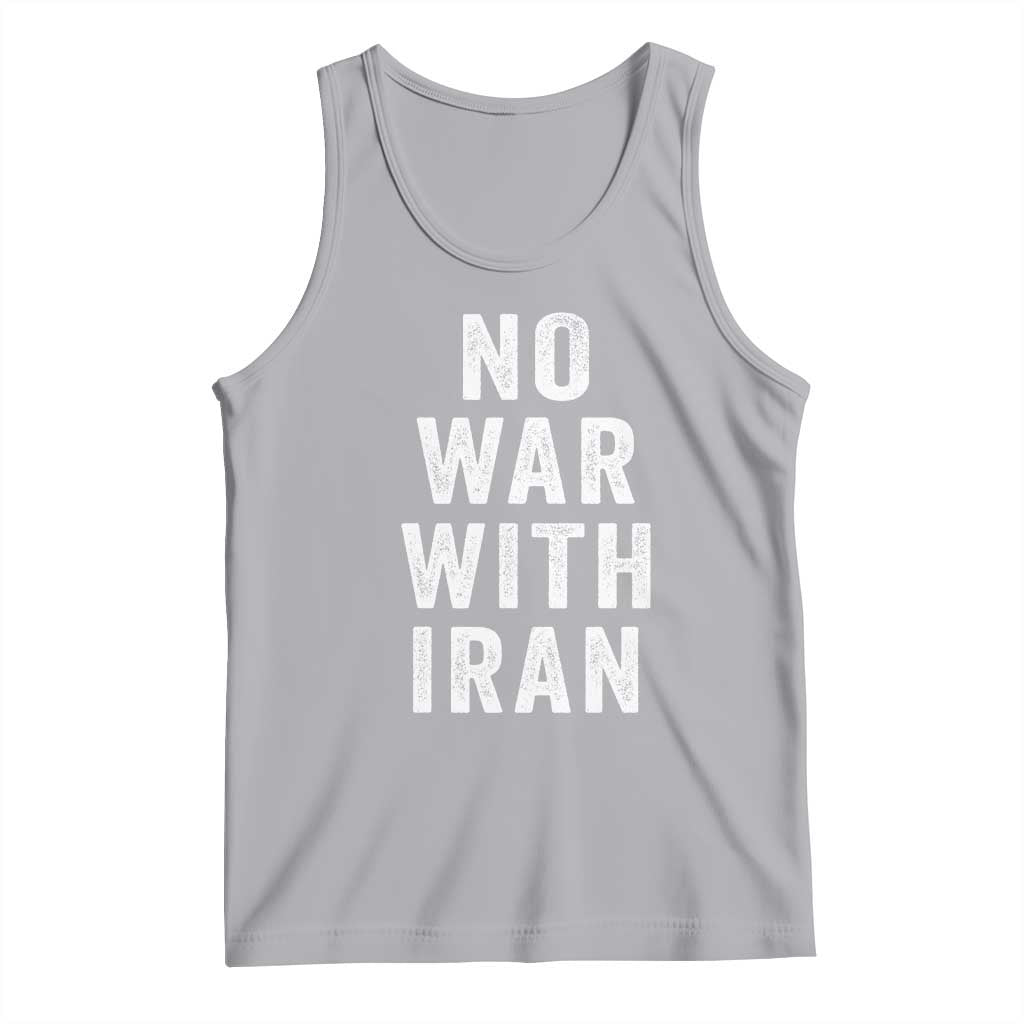 No War With Iran Tank Top Anti War Peace Protest Iranian People